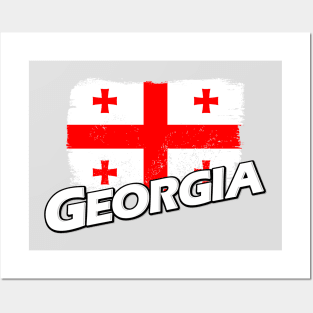 Georgia flag Posters and Art